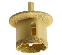 Valixirant - Segnaposto triangolare per piastrelle di marmo granito, 1 bit vuoto M10 64 mm/72 mm - 1 filettatura brasata gambo carotatrice vetro (M10 50-70)