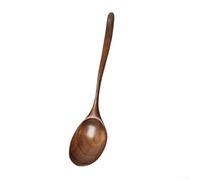 Valixirant Set di 3 cucchiai in legno con manico lungo, mestolo da cucina in legno duro, ampio e profondo per mescolare zuppe, utensili da portata e stufato
