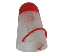 Valixirant Set di 50 mangiatoie da pesca, trappole per esche a forma di badminton, per pesca alla carpa e pesca grossa, cestino in rete con galleggiante rosso, 9 x 5 cm/11 x 6 cm/12 x 7 cm, materiale