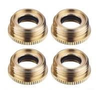 Valixirant Set di connettori di conversione per irrigazione da giardino in ottone, 4 pezzi, 4 punti, 6 punti, sistemi di gocciolamento per tubi flessibili resistenti compatibili con apparecchiature di