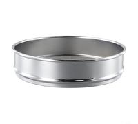 Valixirant Setaccio da laboratorio in acciaio inox da 20 cm, telaio cromato, varie aperture in rete per analisi dei materiali e ispezione dei campioni (20 maglie)