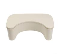 Valixirant Sgabello per WC posizione accovacciata, poggiapiedi da bagno per migliorare la postura, vasino con scatola portaoggetti, servizi igienici standard, beige (beige)