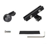 Valixirant Staffa di montaggio in lega di alluminio per fanale posteriore Magicshine RN120, adattatore per sella per binari da 7 x 7 mm a 7 x 10 mm, supporto nero per luce da ciclismo