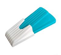 Valixirant Tpr Fermaporta con base antiscivolo, porte pesanti, compatto, 12,4 x 5,5 x 3,5 cm, blocco di sicurezza con scatola portaoggetti, blu