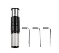 Valixirant Tubi di sterzo in alluminio per forcella da 24,6-25,4 mm, regolabile da 3 a 50 mm, con rondelle, leggero, 168 g, compatibile con bici da strada e bici (nero+strumento)