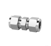 Valixirant Tubi idraulici con ghiera in acciaio, filettatura 304, giunto di testa diritto, set da 2 pezzi, per il miglioramento della casa, installazione del bagno (10 mm)