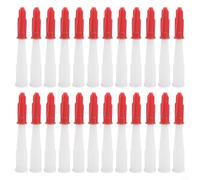 Valixirant Ugelli riutilizzabili in silicone e mastice, confezione da 24 punte bianche con guarnizione rossa, si adattano a tubi standard da 310 ml, previene l'intasamento e l'indurimento