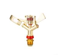 Valixirant Ugello irrigatore a impulsi in lega per irrigazione da giardino, braccio oscillante rotante a 360°, struttura in lega di zinco, compatibile con metà 3 su 4 raccordi filettati, copertura di