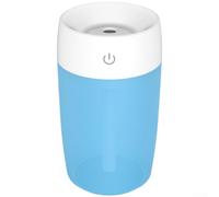 Valixirant Umidificatore portatile USB da 300 ml con luce a 7 gradienti, diffusore di nebbia silenzioso a vibrazione per auto, ufficio e camera da letto, spegnimento automatico, alimentazione USB (1
