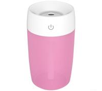 Valixirant Umidificatore portatile USB da 300 ml con luce a 7 gradienti, diffusore di nebbia silenzioso a vibrazione per auto, ufficio e camera da letto, spegnimento automatico, alimentazione USB (1