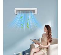 Valixirant Ventola di raffreddamento ad aria portatile senza fili, montaggio a parete, facile installazione senza fori, con capacità di ricarica wireless, design ABS ad alta efficienza energetica