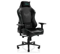 VALK Freya - Sedia Gaming Ergonomica Professionale in Similpelle Premium, Reclinabile 160°, Braccioli 4D, Cuscini Memory Foam (Nero)