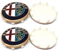 VALKEM 4 Tappi Coprimozzo per Alfa Romeo Giulietta 147 159 146 156 60mm, Auto Centro Ruota Tappi Coprimozzi Antipolvere e Impermeabile, Auto Emblemi Borchie Cerchi Decorazione Accessori