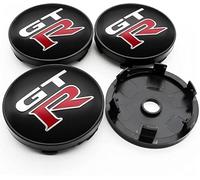 VALKEM 4 Tappi Coprimozzo per Alfa Romeo GT Giulia Giulietta 60mm, Auto Centro Ruota Tappi Coprimozzi Antipolvere e Impermeabile, Auto Emblemi Borchie Cerchi Decorazione Accessori,B Black