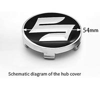 VALKEM 4 Tappi Coprimozzo per Suzuki Swift Sport SX4 54mm, Auto Centro Ruota Tappi Coprimozzi Antipolvere e Impermeabile, Auto Emblemi Borchie Cerchi Decorazione Accessori,A
