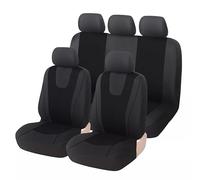 VALKEM Coprisedili Auto per Fiat Panda 2013 2014 2015, Set 5 Posti Impermeabili e Antiscivolo Universale, Anteriori e Posteriori Confortevoli e Protettivi,A Black