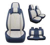 VALKEM Coprisedili Auto Universali per Mitsubishi Galant/Grandis/GTO/i/L 300, Set Completo 5 Posti, Impermeabile Antiscivolo Resistente, Protezione Sedili Anteriori,C Blue