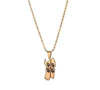 VALKEM Italia Sardegna Collana Pendente Argento Oro Colore Trendy Italiano Sardegna Sardaigne Gioielli Regalo Anniversario di Matrimonio, San Valentino, Regalo di Compleanno di Natale
