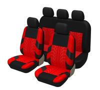 VALKEM Set Coprisedili Auto per Hyundai Tucson 3.Generation TL 2015-2020, 5 Posti Impermeabile Antiscivolo Confortevole Copri Sedile Auto Universale Anteriore e Posteriore,D Red