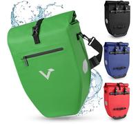 Valkental - Borsa portabagagli grande e impermeabile - Volume di riempimento 28 & 20 litri - Borsa da bicicletta per portabagagli (Verde, 28L)