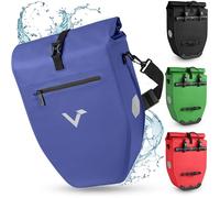 Valkental - Borsa portabagagli grande e impermeabile - Volume di riempimento 28 & 20 litri - Borsa da bicicletta per portabagagli (Blu, 28L)