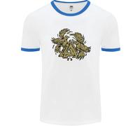 Valknut Ravens Vikings T-Shirt Uomo Ringer Fruit of the Loom 61168