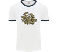 Valknut Ravens Vikings T-Shirt Uomo Ringer Fruit of the Loom 61168