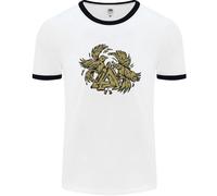 Valknut Ravens Vikings T-Shirt Uomo Ringer Fruit of the Loom 61168