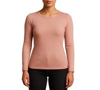 Valko Maglia Termica Donna Manica Lunga - Abbigliamento Termico Donna Caldo ed Elasticizzato con Interno Felpato (Rosa, S)