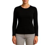 Valko Maglia Termica Donna Manica Lunga - Abbigliamento Termico Donna Caldo ed Elasticizzato con Interno Felpato (Nero, XS)