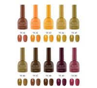 Valla Solid Color Gel Khaki Brown Line Color Soak Off Nail Gel K-Beauty