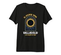 Valladolid Espana Spagna Eclissi Solare 12 Agosto 2026 Maglietta Premium