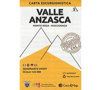 Valle Anzasca Ovest 1 : 25.000: Monte Rosa - Macugnaga [Lingua inglese]