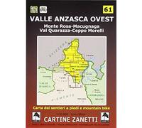 Valle Anzasca ovest. Monte Rosa, Macugnana, Val Quarazza, Ceppo Morelli 1:30.000