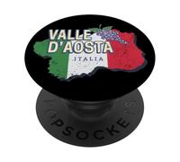 Valle d'Aosta Italia Retro Regione Mappa Vintage Souvenir PopSockets PopGrip Adesivo
