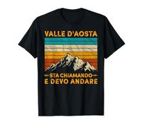Valle d'Aosta Sta Chiamando Uomo Regalo Divertente Vintage Maglietta
