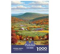 Valle d'Autunno Puzzle Puzzle Da 1000 Pezzi Gioco Di Sfidaans Per Adulti Colorato Puzzle Impossibile Sfida EduGattoiva Regalo Per La Decorazione Domestica 38x26cm/1000pcs