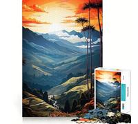Valle De Cocora Quindo Puzzle da 1000 pezzi Gioco di sfida mentale Taglio di precisione Divertente sfida per il tempo di attesa (38x26cm)