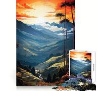 Valle De Cocora Quindo Puzzle per adolescenti 1000 pezzi Migliora la memoria Delicato Distrazione Taglio laser Regalo premuroso (38x26cm)