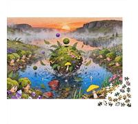 Valle dei Sogno dell'Isola di Skye, Scozia Puzzle in Legno Impermeabile Puzzles Da 1000 Pezzi Per Adulti Divertenti Giochi Educativi