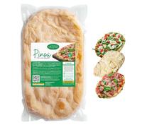 Valle del Crati 12 Basi Pinsa Precotta Artigianale | Pronta in 5 Minuti, Lunga Lievitazione, Prodotta in Calabria, Basi Pinsa da 250 grammi c.a.