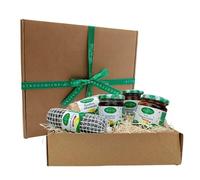 Valle del Crati Cesto Natalizio con 5 Prodotti | Pacchetto Regalo di Natale | Cestino di Natale con Formaggio, Dolci, Sottoli e Creme Spalmabili | Regalo di Natale