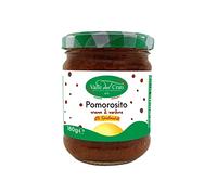 Valle del Crati Crema Pomorosito , Crema con Funghi Rositi Pomodori Secchi e Peperoncino Leggermente Piccante, Ideale per Antipasti Aperitivi Pane Pizza, Vasetto (180 grammi)