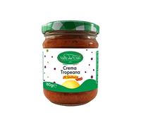 Valle del Crati Crema Tropeana, Crema con Cipolle Rosse Peperoncino Calabrese e Olive Verdi Denocciolate, Crema Spalmabile Calabrese per Bruschette Pane Focacce Pizza, Vasetto (180 gr)
