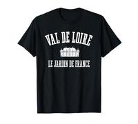 Valle della Loira Il Giardino di Francia Bianco Pinrt Maglietta