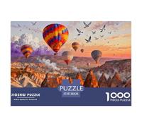 Valle della mongolfiera della Cappadocia Puzzle in Legno Impermeabile DIY Puzzles Da 1000 Pezzi Regali Per Adulti Sfidanti E Rompicapo Giochi Educativi