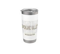 Valle di Spokane vintage Washington Bicchiere termico in acciaio inox doppia parete