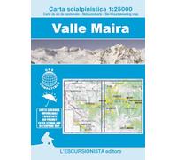 Valle Maira 1:25000. Carta scialpinistica. Nuova ediz.