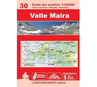Valle Maira carta dei sentieri 1:25.000. Ediz. italiana, inglese, francese e tedesca