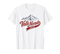 Valle Nevado Cile Montagna Ski Resort Retro Maglietta